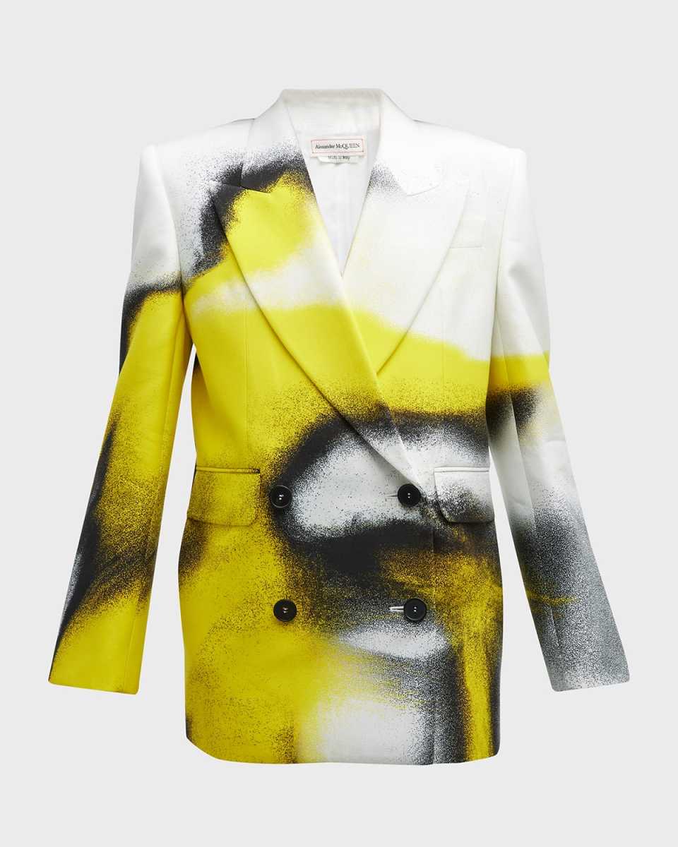 Printed Boxy Cady Jacket